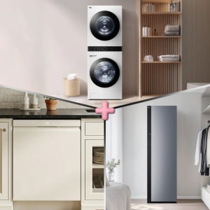 LG 트롬 워시타워 + LG 디오스 식기세척기 + LG 스타일러 (W21WAM + DUE6BGL1E + SC5GMR52 )