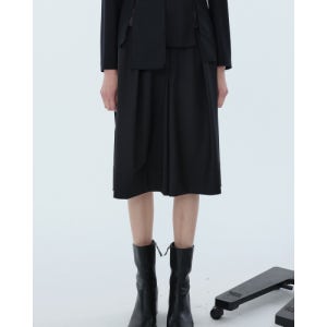 [래코드] Two Tuck Capri Pants RQPAA24595BKX RQPAA24595BKX