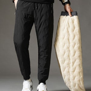 남성 패딩바지 남자 트레이닝복 융털안감 조거바지 패딩바지 남성패딩바지 방한바지