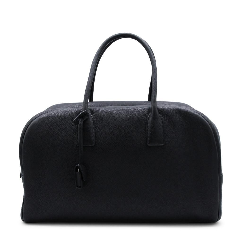 생로랑 862256AAGAD1000 Black BLACK CALF SKIN TOP HANDLE BAG