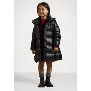 폴로랄프로렌 키즈 폴로 롱 후디드 다운 패딩 자켓 블랙 152092907
