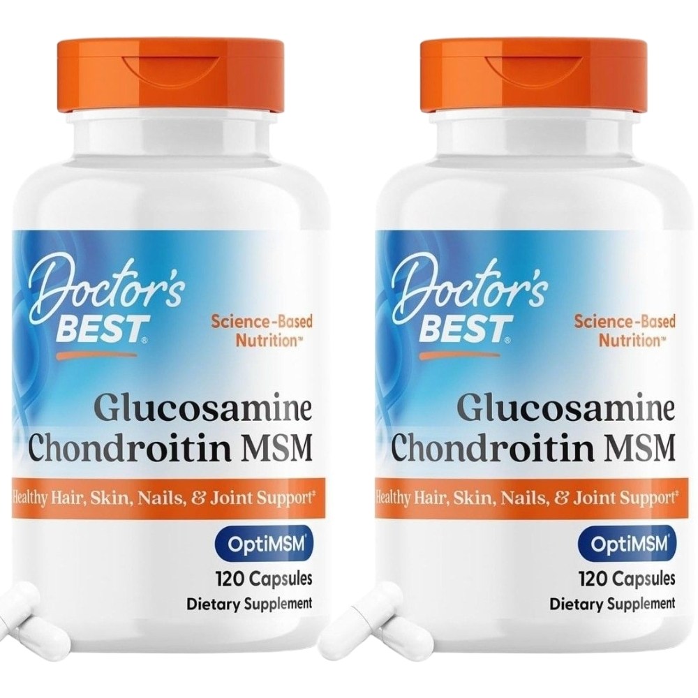 닥터스베스트 <b>비건 글루코사민 콘드로이틴 MSM</b> 베지캡슐 120정 2개