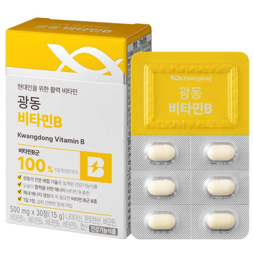 광동생활건강 비타민B 500mg x 30정, 1개