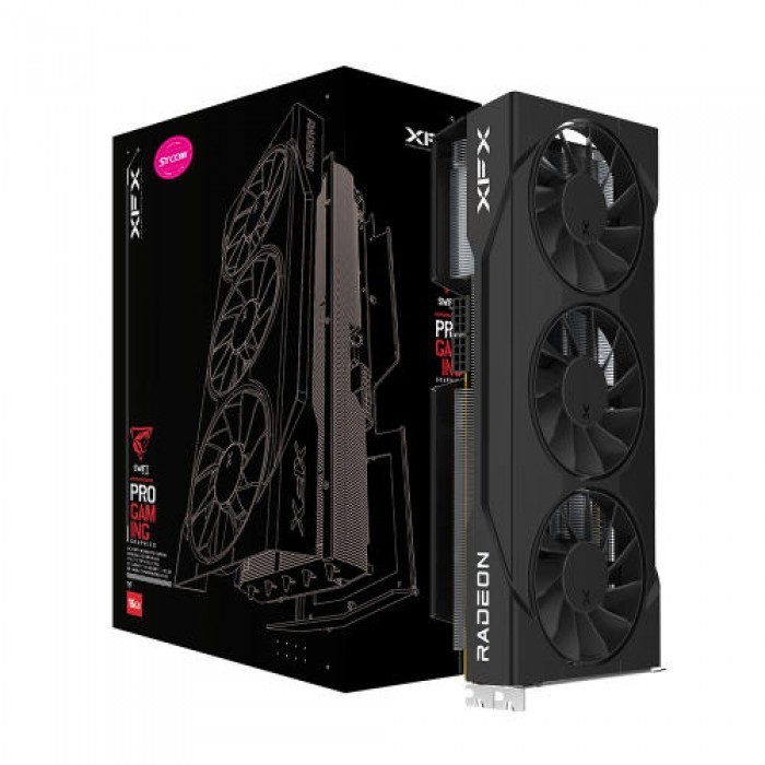 XFX 라데온 RX 9070 XT SWIFT D6 16GB, 블랙