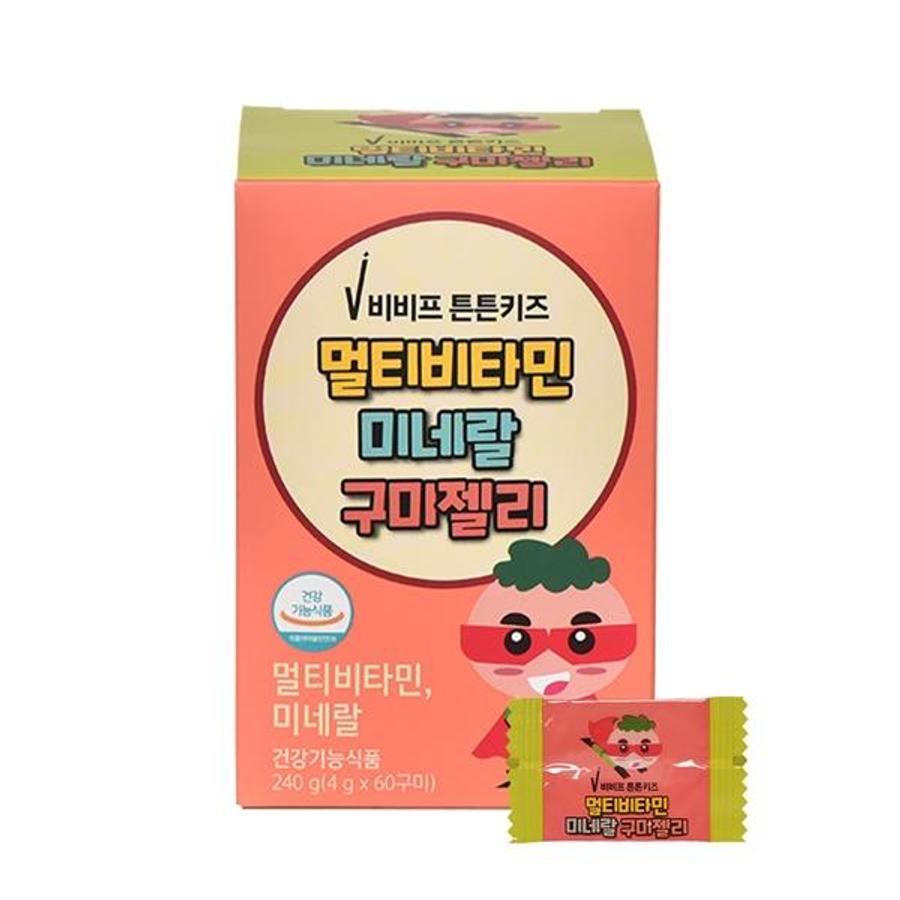 비비프 튼튼키즈 멀티비타민 미네랄 구미젤리