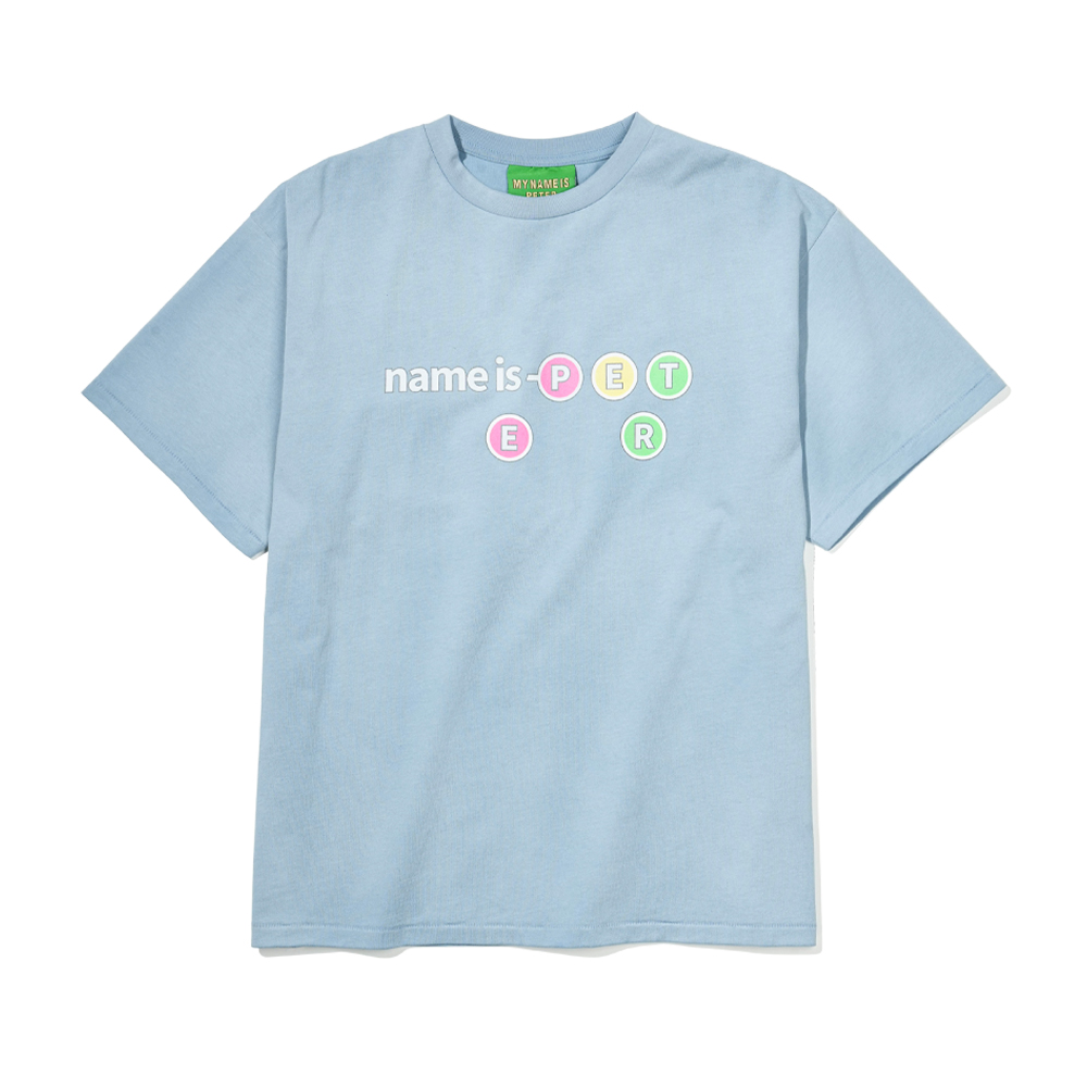 [마이네임이즈피터] TRAFFIC LIGHTS T-SHIRT - VINTAGE BLUE