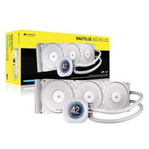 커세어 NAUTILUS 360 RS LCD CPU수랭쿨러 화이트