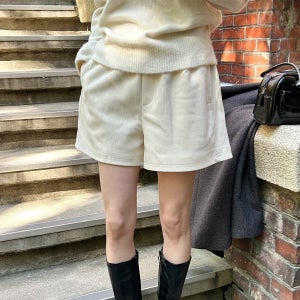 [Sample sale] 코듀로이 밴딩 쇼츠 (아이보리)