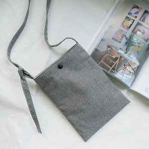 핸드메이드 여행크로스백 엄마핸드폰가방 심플 천크로스 에코백, 바하작업실
