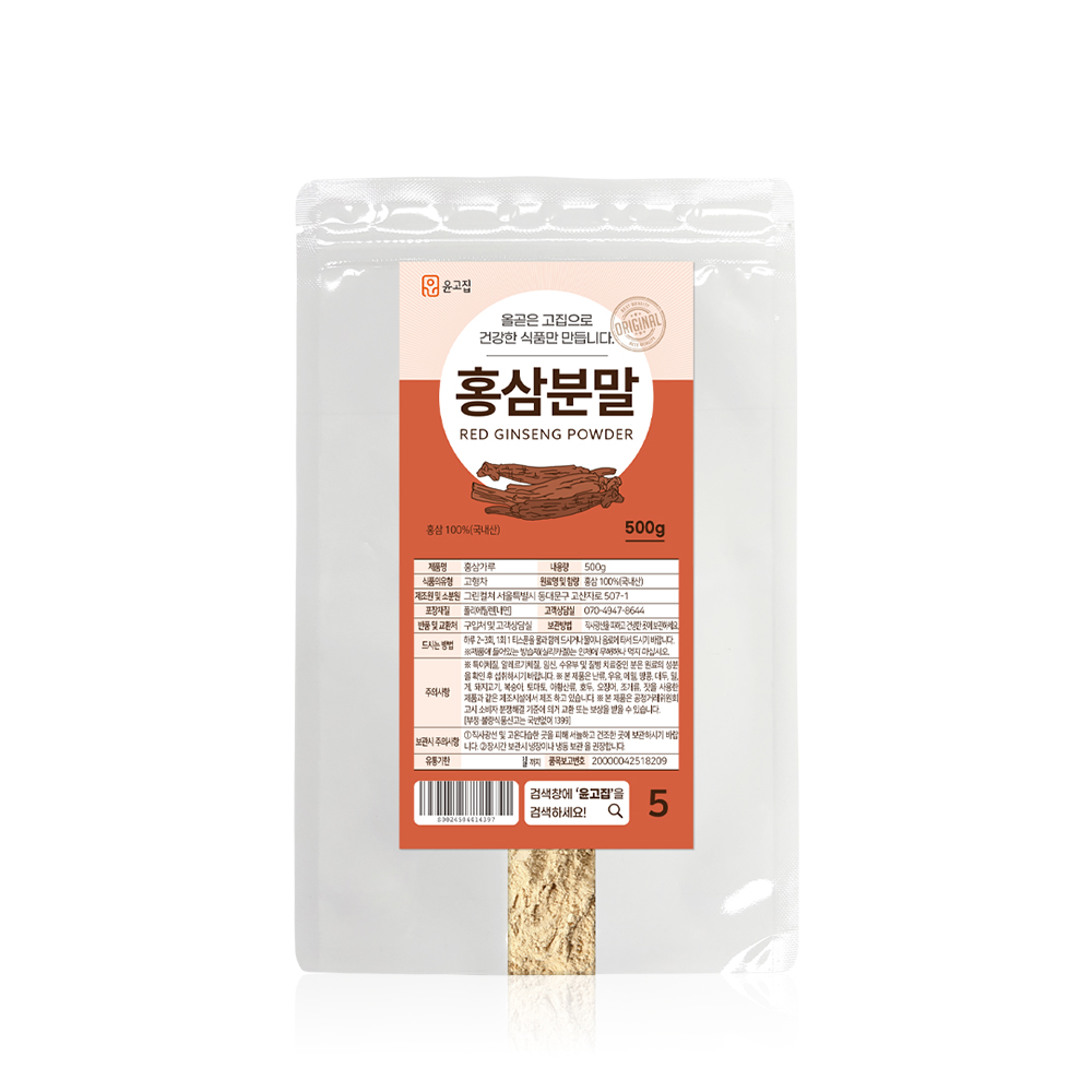 윤고집 홍삼분말 500g, 1개