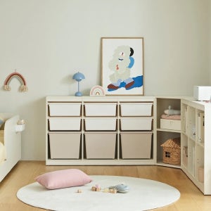 한샘 샘키즈 낮은 수납장 870 뉴트럴베이지