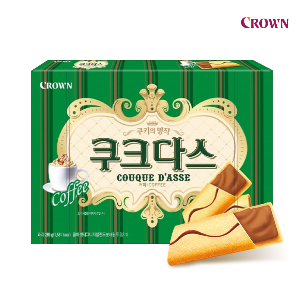 크라운 쿠크다스 커피 과자