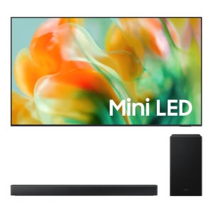삼성전자 2026 Mini LED MH80 (214cm) 풀 모션 슬림핏 벽걸이형+3.1ch 사운드바 B650F KU85MH80-W6