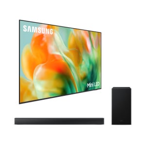 삼성전자 2026 Mini LED MH80 (163cm) 풀 모션 슬림핏 벽걸이형+3.1ch 사운드바 B650F KU65MH80-W6