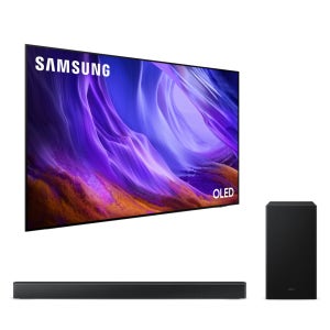 삼성전자 2026 OLED SH85 (194cm) 풀 모션 슬림핏 벽걸이형+3.1ch 사운드바 B650F KQ77SH85-W6