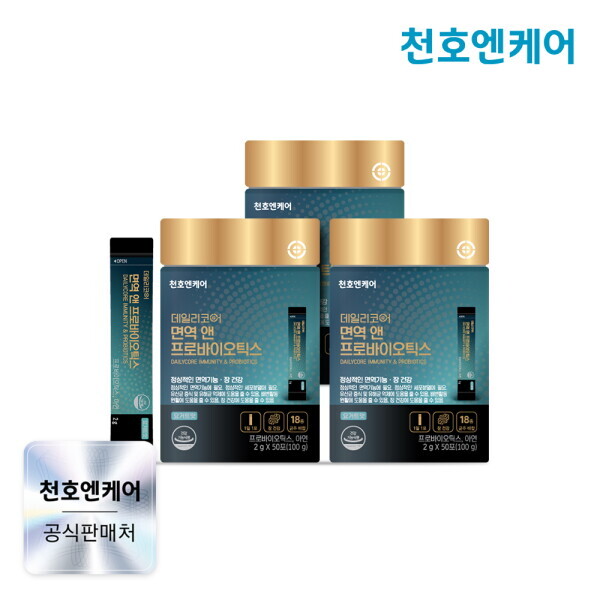 천호엔케어 천호엔케어  <b>데일리코어</b> 면역 앤 <b>프로바이오틱스</b> 50포 3박스