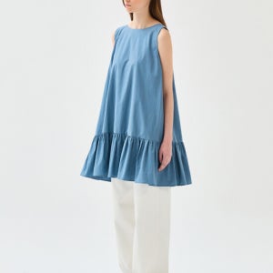 알테 Low Mini Dress _ Sea Blue