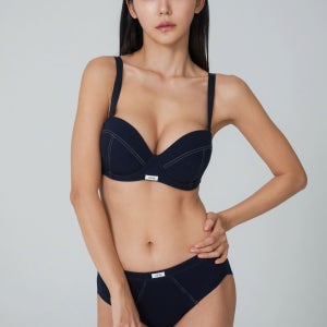 [르페]안정적인 큰 컵 지지력 하프컵 브라세트