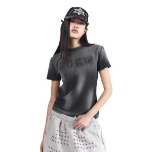 [아캄] Reverse Patch Waffle Half Top (Dark Gray)