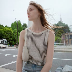 [르바] [35차] Linen Stripe Sleeveless Top - 4colors