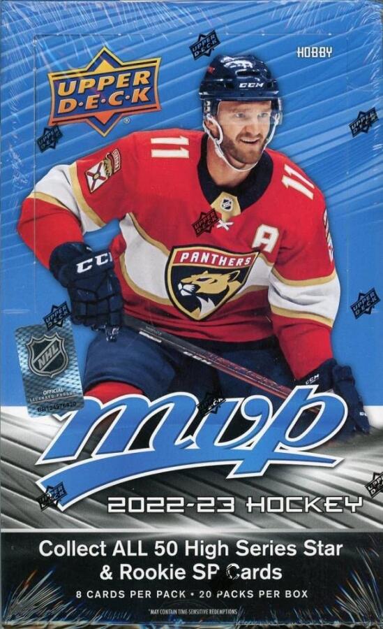 [아마존 공식]NHL Upper Deck 2022-23 MVP 하키 트레이딩 카드 취미 박스 [20팩]