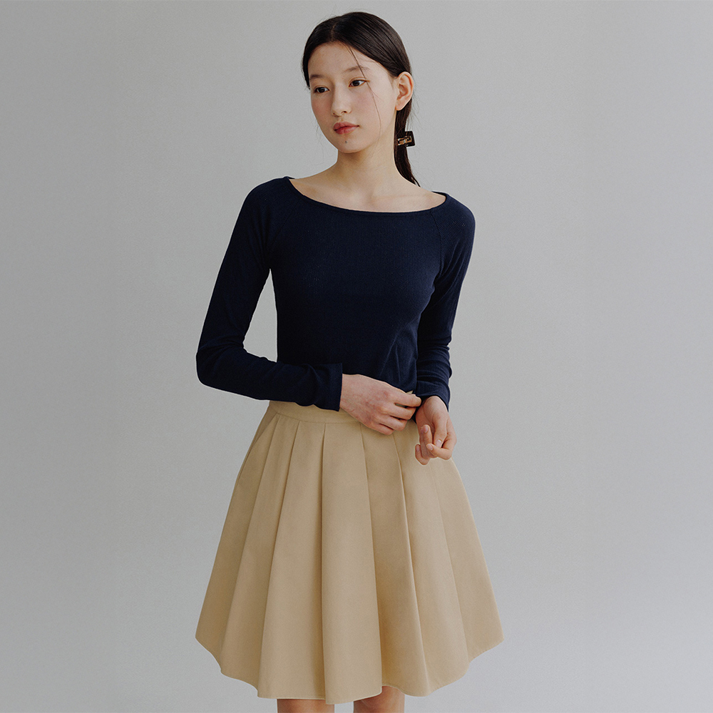 망고매니플리즈 KIKO FLARE MINI SKIRT MWHSPSK25BE