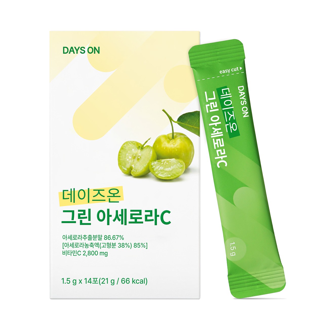 데이즈온 그린 아세로라C 1.5g x 14포, 3개