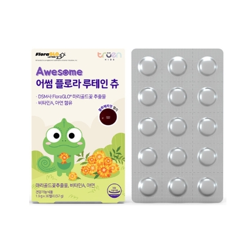 AWESOME 플로라 루테인 츄 1.9g x 30구미, 1개
