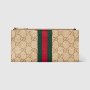 [구찌] GUCCI 웹 디테일 장지갑