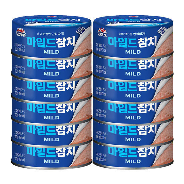 사조 마일드참치 12입(100gx6+85gx6) (13,500원) (무료)