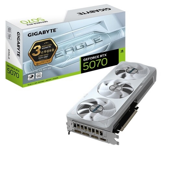 기가바이트 지포스 RTX 5070 EAGLE OC SFF D7 12GB 제이씨현, 아이스