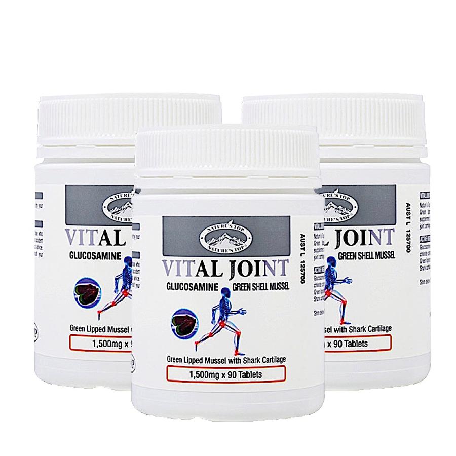 네이쳐스탑 <b>바이탈조인트 글루코사민</b> 초록입홍합 90x3
