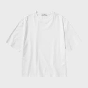 [넌블랭크] 기자 코튼 크롭 HS 티셔츠_WHITE NK-TS095603-20