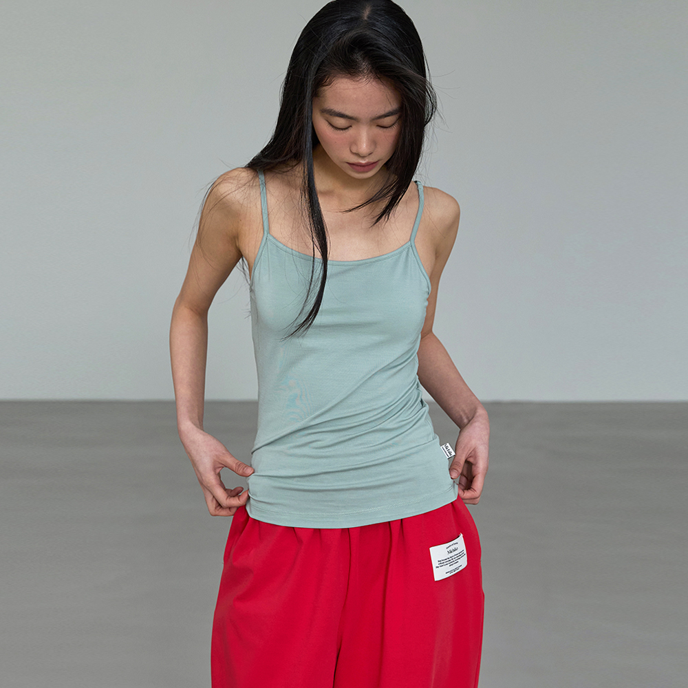 [미치코런던 코시노] (캡 내장) Basic Modal Sleeveless Dusty mint