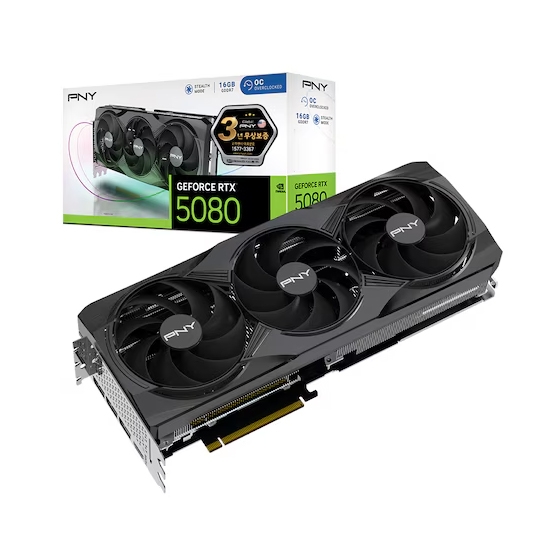 PNY 지포스 RTX 5080 OC D7 16GB Triple Fan 제이씨현