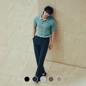 지오다노 115516 테이퍼드 이지케어 슬랙스