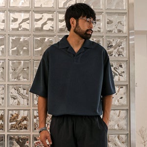 (L-7XL)에르딩 반팔카라티[OKK 오픈카라 빅사이즈]