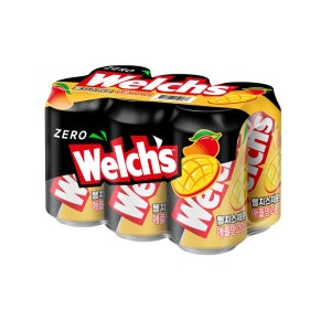 농심 웰치 제로 애플망고 (355ML*6입)