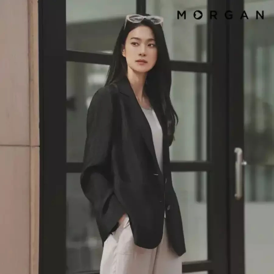 모르간 아세테이트100% 시그니처 재킷 대표 이미지