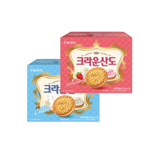 크라운 산도 딸기 크림치즈