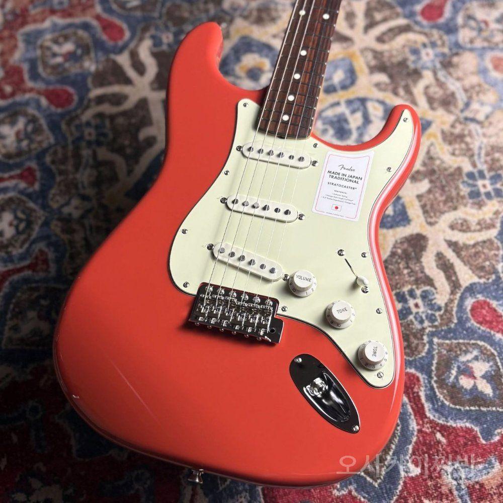 Fender 펜더 스트라토캐스터 일렉기타 일펜 재팬 트레디셔널 60년대 피에스타 로즈우드 지판