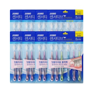 메디안 애경 2080 센서티브 탄력있는 이중미세모 칫솔 6입 x8