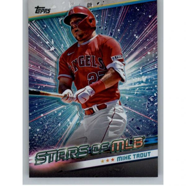 2024 탑스 시리즈 1 MLB SMLB2 마이크 트라웃 로스앤젤레스 에인절스 공식 트레이딩 카드 주식 사진 표시 근조폐국에서 조폐국까지  2024 탑스 시리즈 1 MLB SMLB