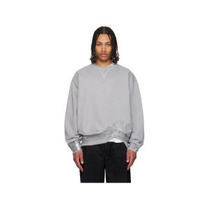 메종 마르지엘라 메종마르지엘라 그레이 테이프 저지 스웨트셔츠 261168M204006