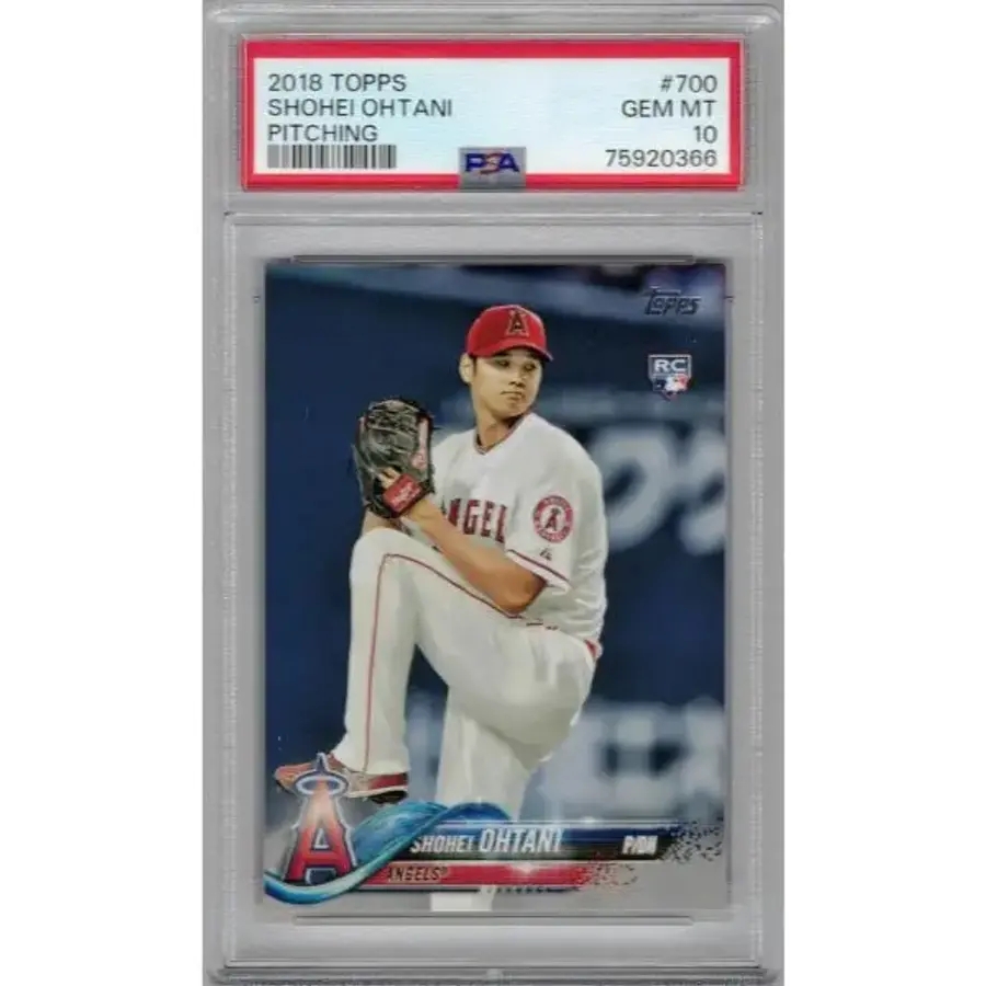 2018 Topps 야구 #700 오타니 쇼헤이 루키 카드 PSA 10 젬 민트 119519
