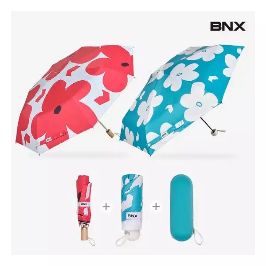 [BNX] 자외선 차단 99.9 우산 겸 양산 2종택1 미니양산 3260074