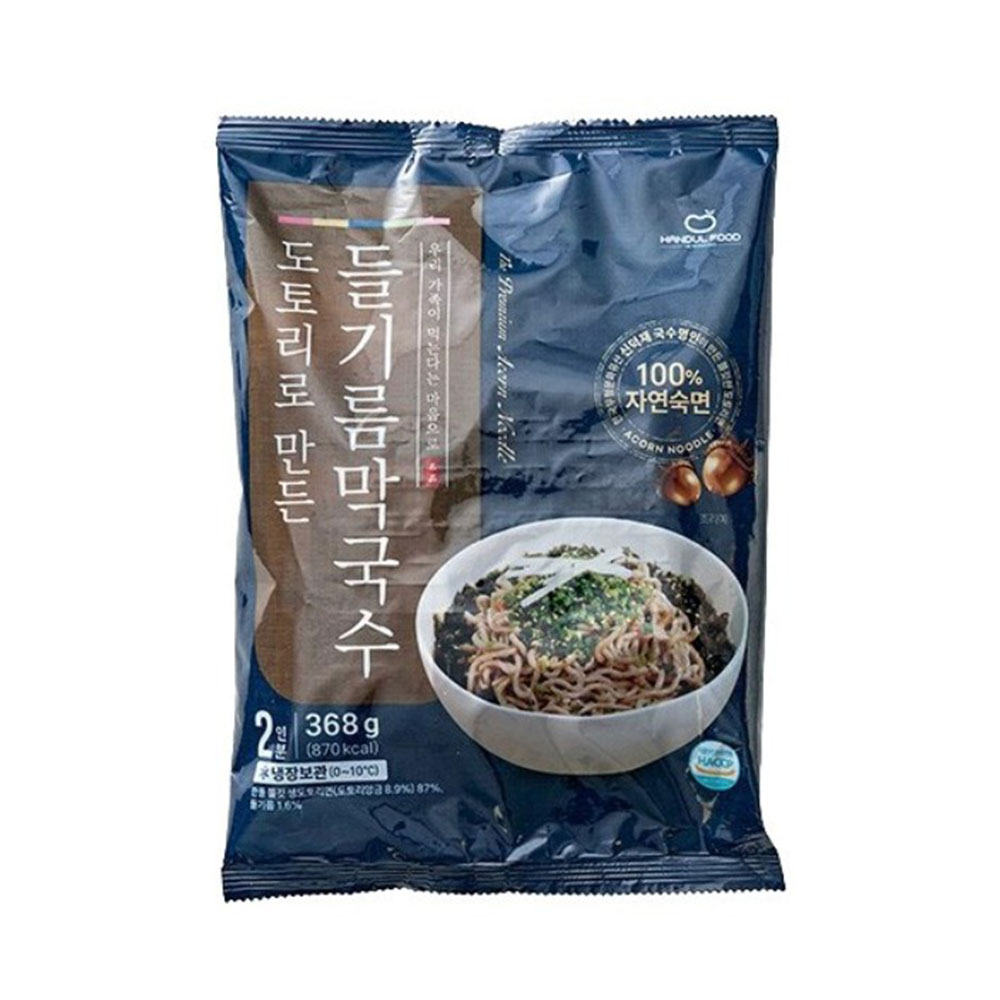 한둘 도토리로 만든 들기름막국수 성분 분석