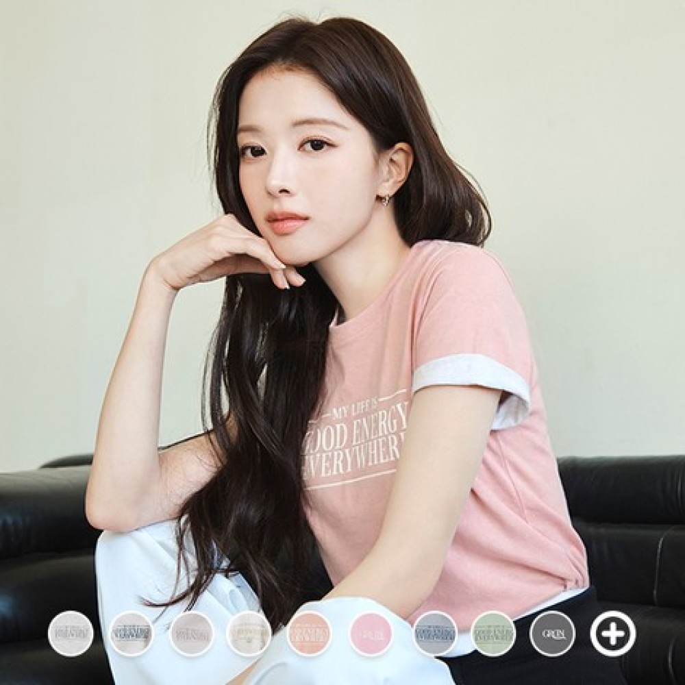 지오다노 레귤러핏 그래픽 레터링 프린트 반팔 티셔츠