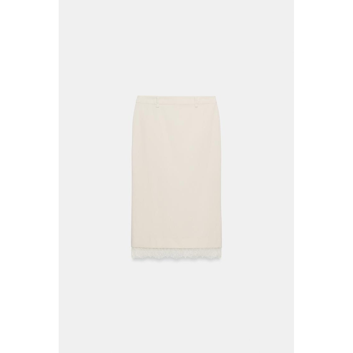 자라 레이스 미디 스커트 2558563