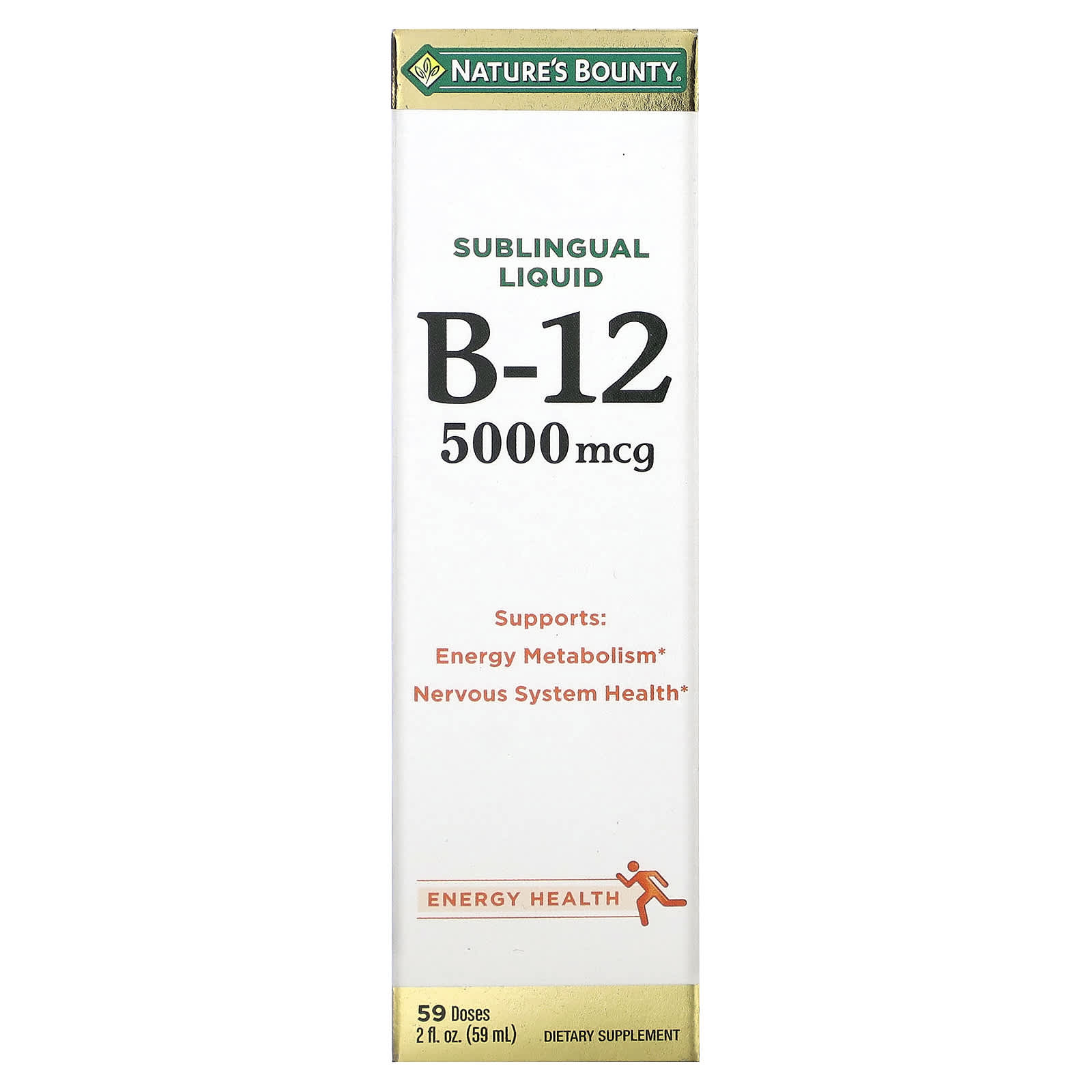 Nature’s Bounty 설하 액 B12 5000 <b>mcg</b> 2 fl oz (59 ml)  NaturesBounty설하액<b>B125000mcg</b>2flo  1개  59ml